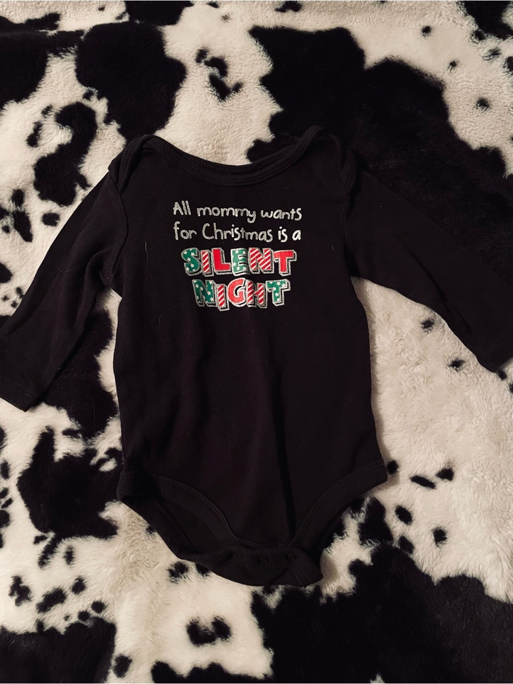 Christmas Infant / Baby Long Sleeved Onesie Size 6-9 Months